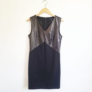 Club Monaco CollectionBlack Leather Front Dress